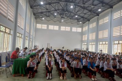 Trường THCS Long Sơn tổ chức tuyên truyền kỉ niệm 34 năm ngày hội Quốc phòng toàn dân (22/12/1989 – 22/12/2023) và chào mừng 79 năm ngày thành lập Quân Đội nhân dân Việt Nam (22/12/1944 – 22/12/2023)